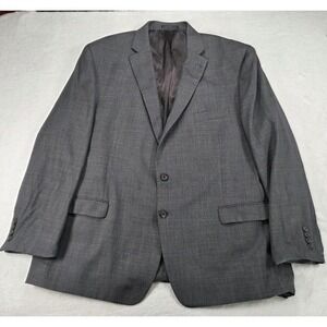 Lauren Ralph Lauren Men Blazer 52R Gray 100% Wool Sport Coat Classic Suit Jacket